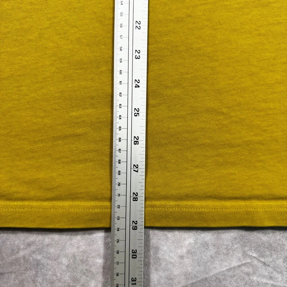 Nike Pegasus Graphic T-Shirt Mens XL Oversized Fit Mustard Yellow Just Do It Tee